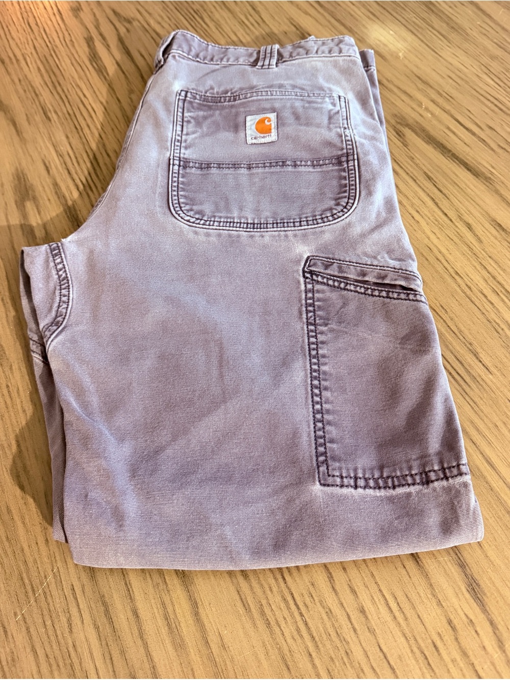 Carhartt Men's Faded Lavender Relaxed Fit Utility Jeans